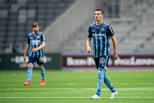 Djurgårdens Haris Radetinac deppar