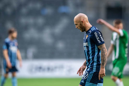 Djurgårdens Magnus Eriksson deppar