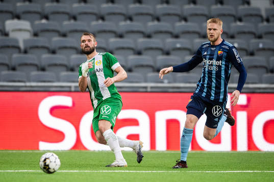 Hammarbys Mads Fenger Nielsen och Djurgårdens Kalle
