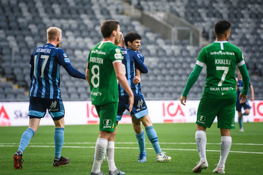 Djurgårdens Jesper Nyholm jublar