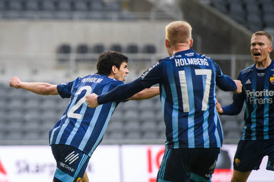 Djurgårdens Jesper Nyholm jublar