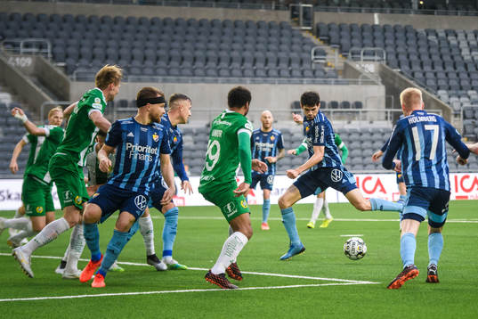 Djurgårdens Jesper Nyholm gör 1-1