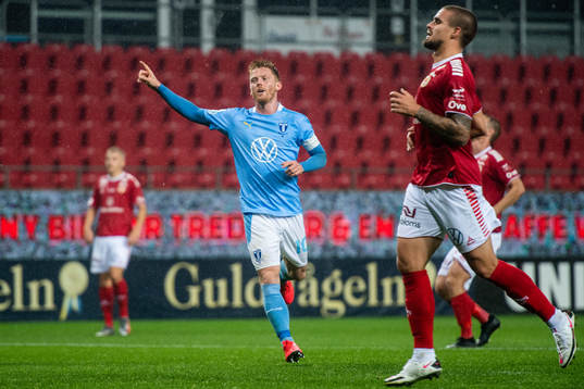 Malmö FFs Anders Christiansen jublar
