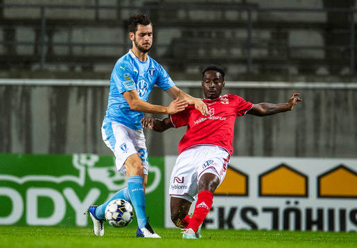 Kalmars Mayron George och Malmö FFs Adi Nalic