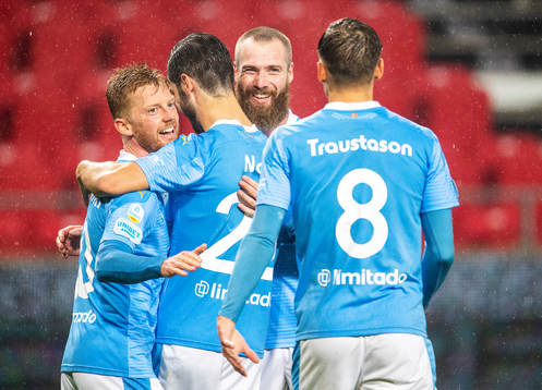 Malmö FFs Anders Christiansen jublar