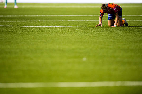 Simen Bolkan Nordli of Aalesund in pain