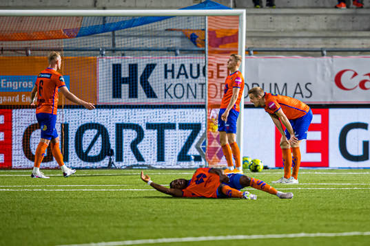 Peter Orry Larsen and Erikson Spinola Lima of Aalesund
