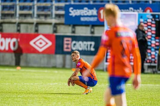 David Kristjan Olafsson of Aalesund looks dejected