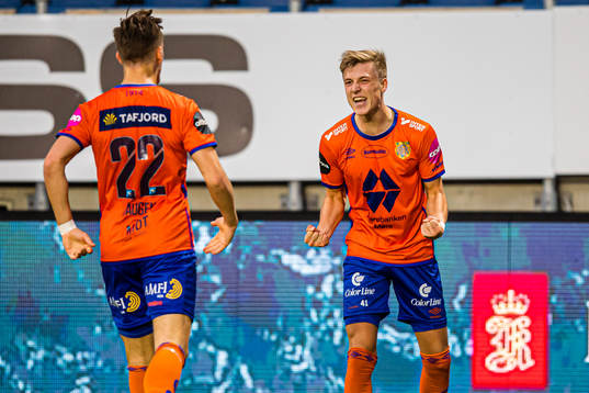 Markus Seehusen Karlsbakk of Aalesund celebrates