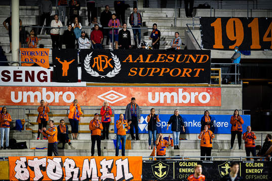 Spectators in the stands