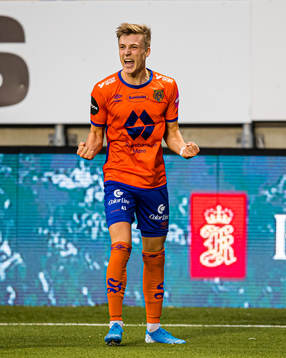 Markus Seehusen Karlsbakk of Aalesund celebrates