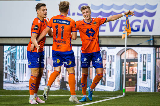 Markus Seehusen Karlsbakk of Aalesund celebrates