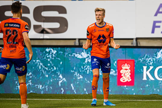 Markus Seehusen Karlsbakk of Aalesund celebrates