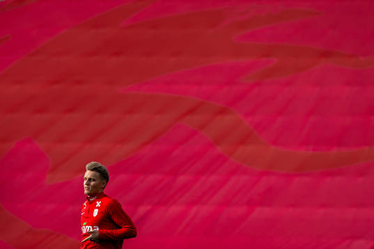 Martin Ødegaard of the Norwegian national football team