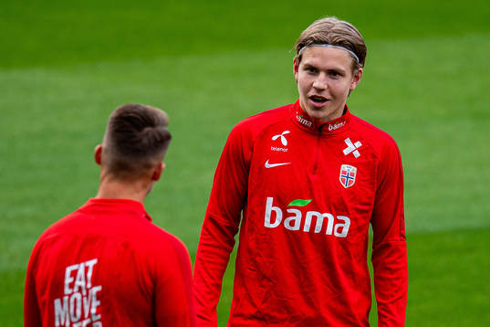 Jens Petter Hauge of the Norwegian national football team