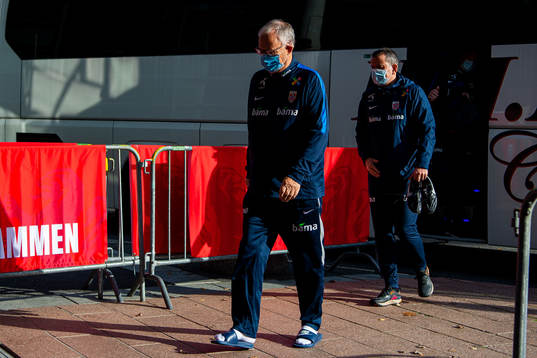 Lars Lagerbäck, head coach of the Norwegian national
