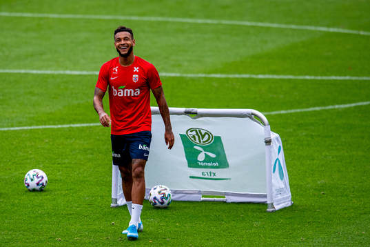 Joshua King of the Norwegian national football team