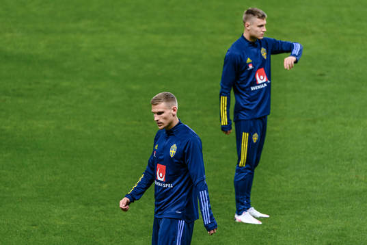 Carl Starfelt and Mattias Svanberg of the Swedish national