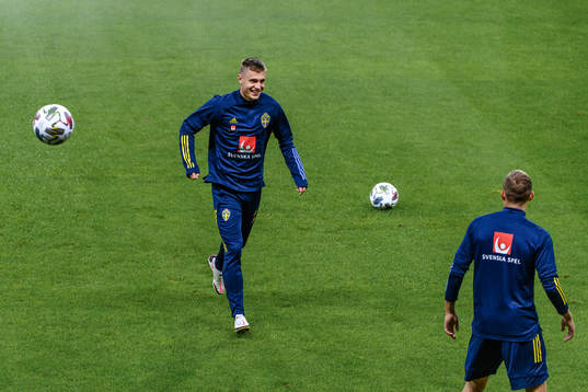 Mattias Svanberg of the Swedish national football team