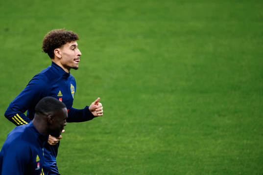 Jordan Larsson of the Swedish national football team