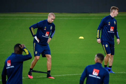 Sebastian Holmén of the Swedish national football team