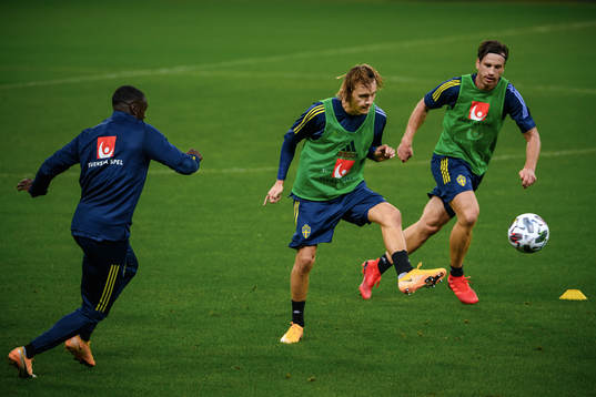 Ken Sema, Kristoffer Olsson and Gustav Svensson of the