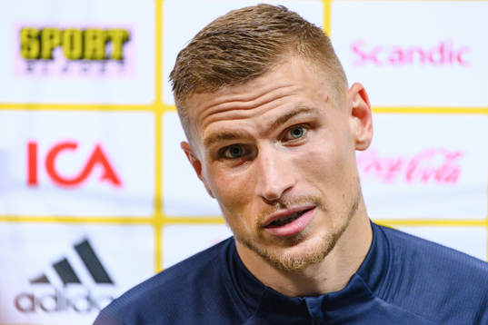 Carl Starfelt of the Swedish national football team