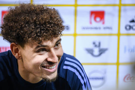 Jordan Larsson of the Swedish national football team