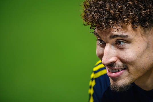 Jordan Larsson of the Swedish national football team