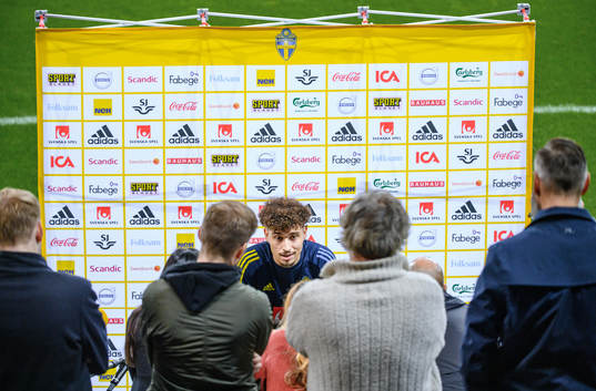 Jordan Larsson of the Swedish national football team