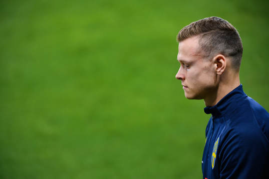 Victor Claesson of the Swedish national football team