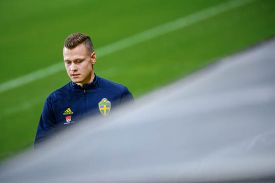 Victor Claesson of the Swedish national football team