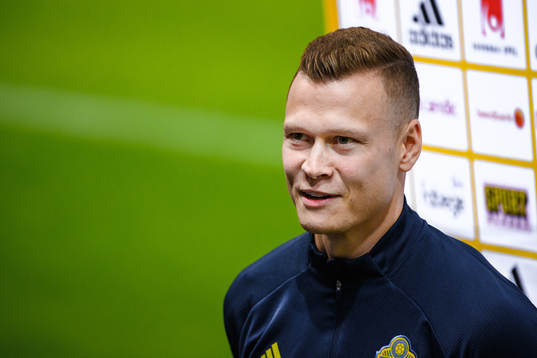 Victor Claesson of the Swedish national football team