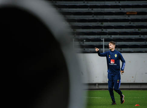 Mikael Lustig of the Swedish national football team