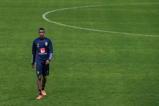 Alexander Isak of the Swedish national football team