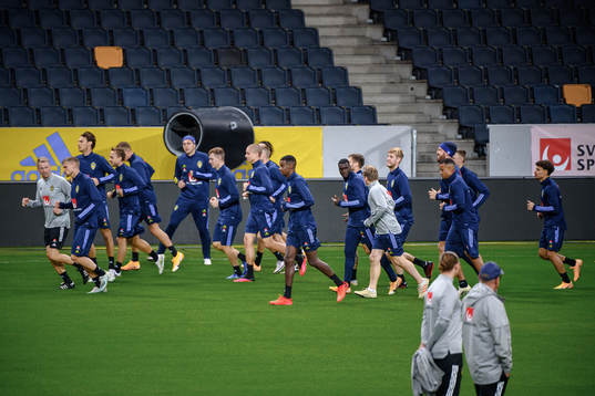 Alexander Isak of the Swedish national football team