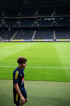 Jordan Larsson of the Swedish national football team