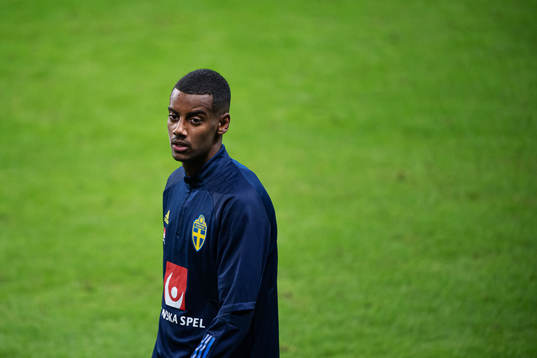 Alexander Isak of the Swedish national football team