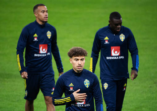 Jordan Larsson of the Swedish national football team