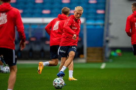 Birger Meling of the Norwegian national football team