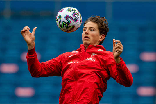 Sander Berge of the Norwegian national football team