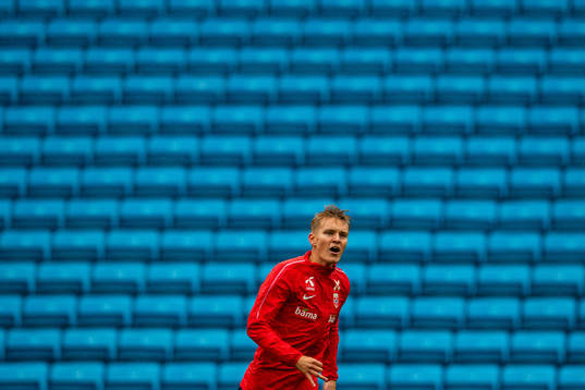Martin Ødegaard of the Norwegian national football team