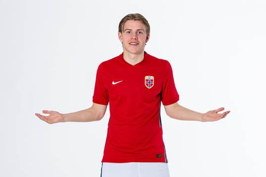 Jens Petter Hauge of the Norwegian national football team