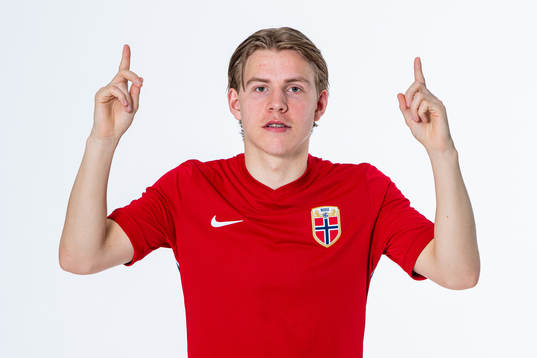 Jens Petter Hauge of the Norwegian national football team