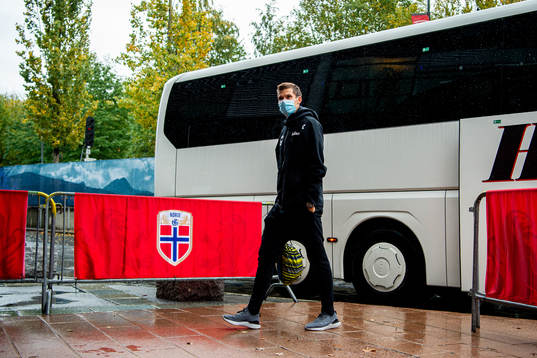 Goalkeeper Rune Almenning Jarstein of the Norwegian