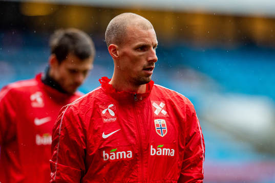 Goalkeeper André Hansen of the Norwegian national football