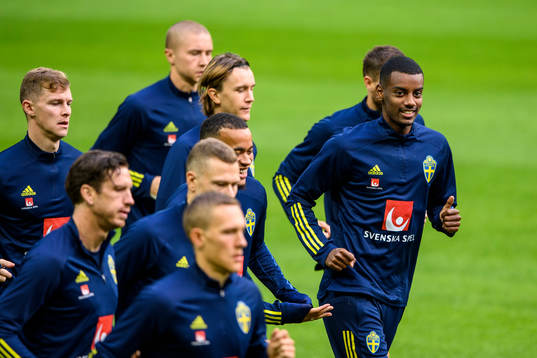 Alexander Isak of the Swedish national football team