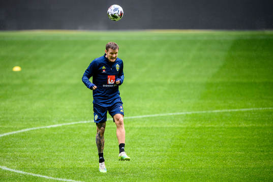 Mattias Johansson of the Swedish national football team