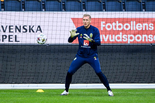 Robin Olsen of the Swedish national football team