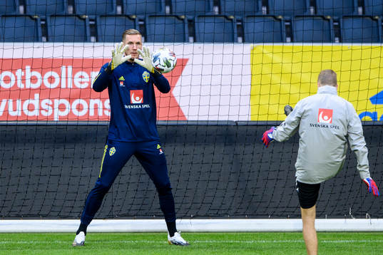Robin Olsen of the Swedish national football team